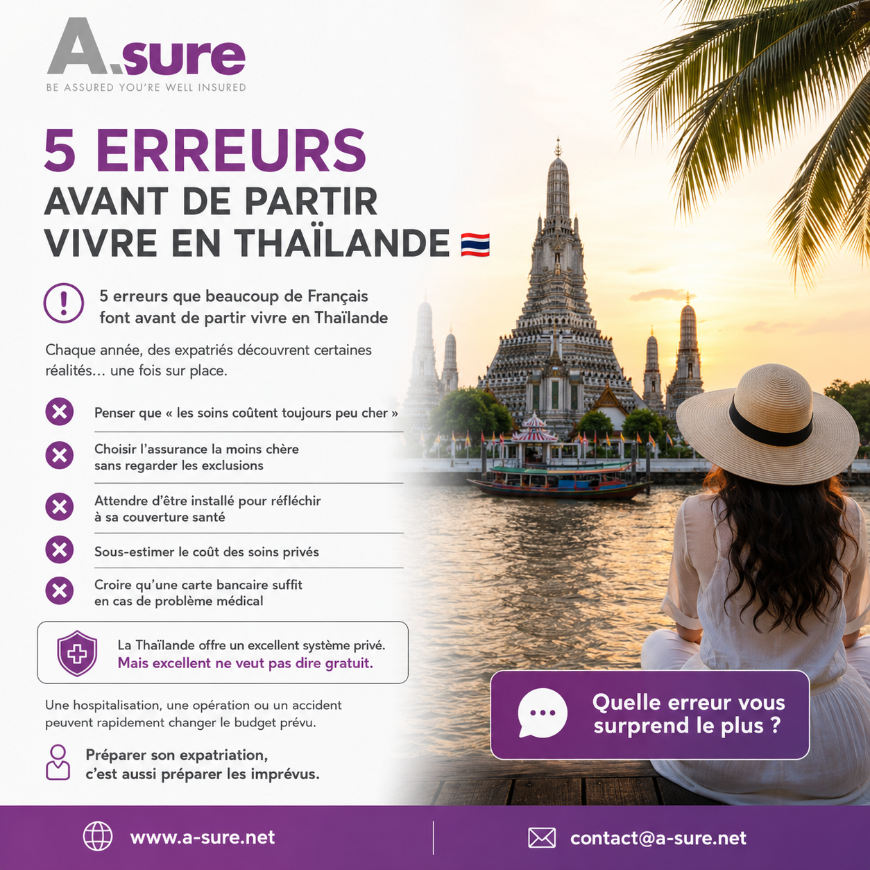 Expatriation en Thaïlande : 5 erreurs à éviter avant de partir
